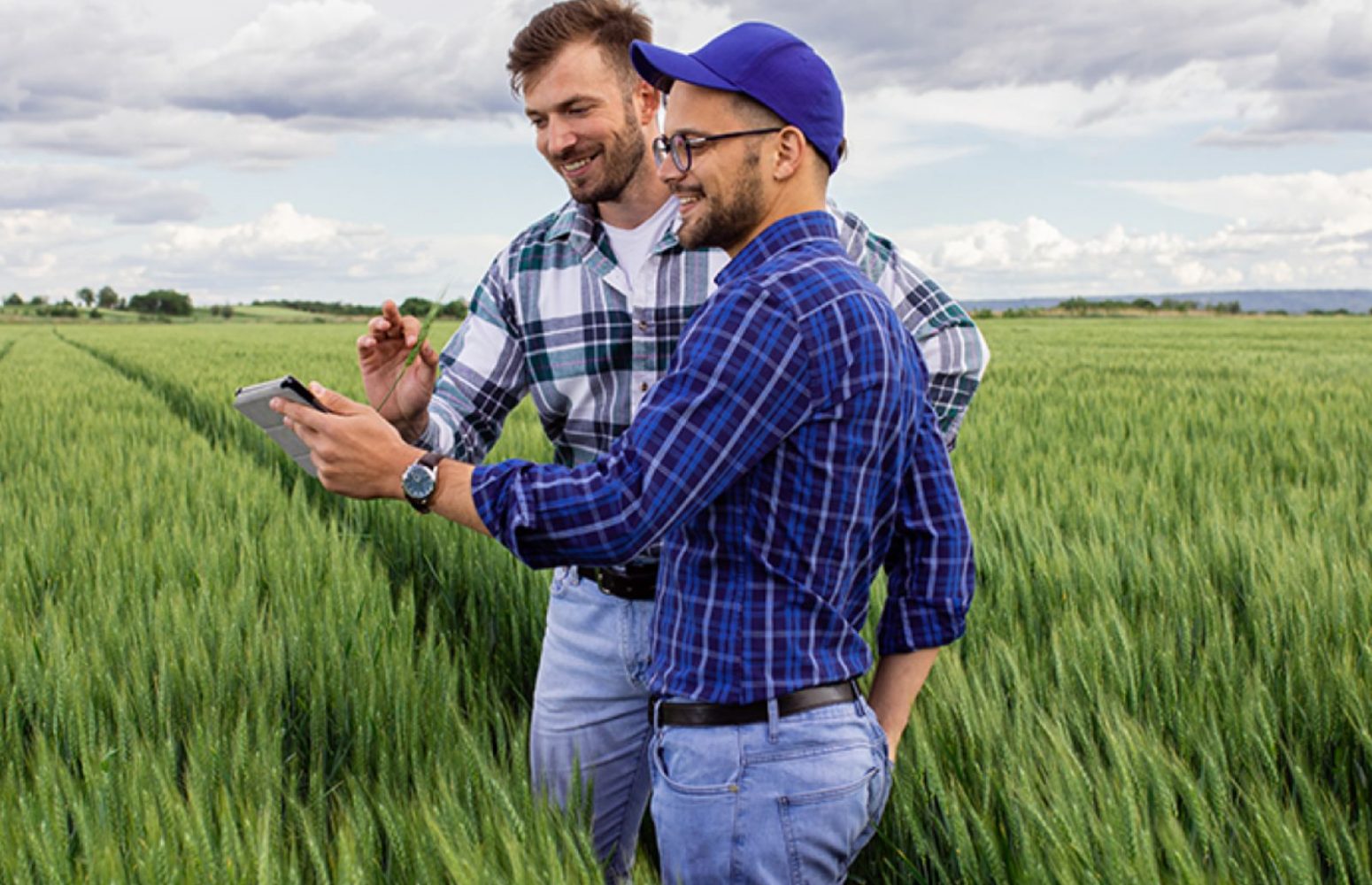 young farmer and agronomist